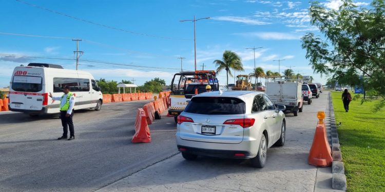 Rehabilitan el nuevo tramo del Boulevard Colosio