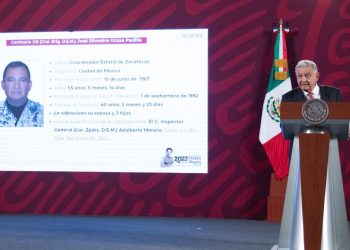 El presidente Andrés Manuel López Obrador lamenta la muerte del general brigadier José Silvestre Urzúa Padilla en Zacatecas