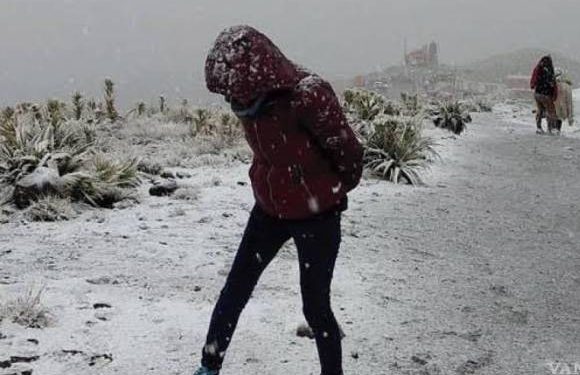 Frente frío número 7 ingresará al territorio mexicano con probabilidad de caída de nieve o aguanieve