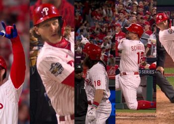Con 5 jonrones aplastan a los Astros por los Filis en la Serie Mundial