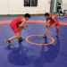 Dotan con nuevo tatami a equipo de luchas asociadas de la Unidad Deportiva Bicentenario en Chetumal