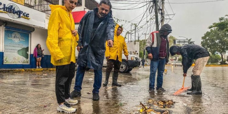 Trabajan en prevención de afectaciones por lluvias