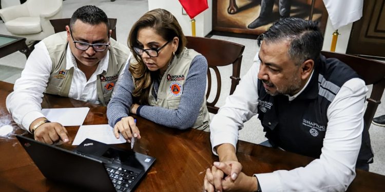 Encabeza Mara Lezama acciones preventivas ante tormenta tropical