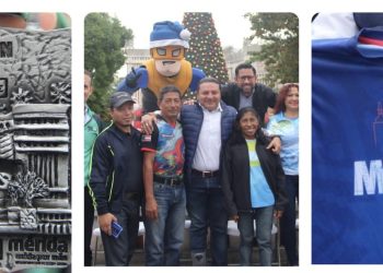 Presentan la playera y medalla que se entregará para el Maratón de Mérida 2023