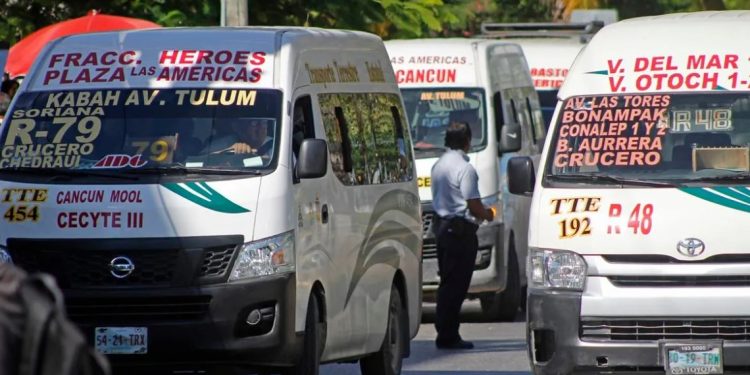 Imoveqroo busca retirar alrededor de mil 100 combis de las avenidas principales de Cancún