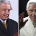 Tras la muerte de Benedicto XVI, el presidente Andrés Manuel López Obrador expresó su pésame a la Iglesia católica