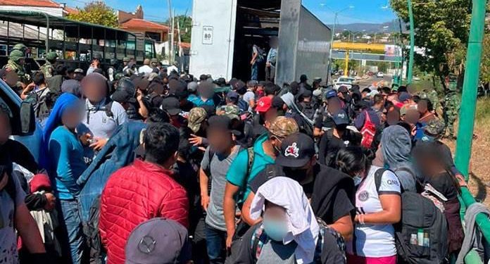 INM aseguro 269 migrantes en Chiapa de Corzo, Chiapas