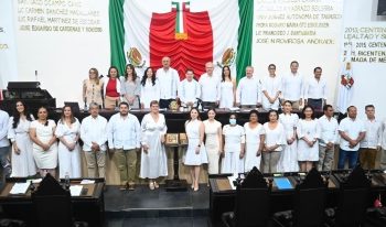 Atestigua Gobernador Merino reinicio de trabajos legislativos