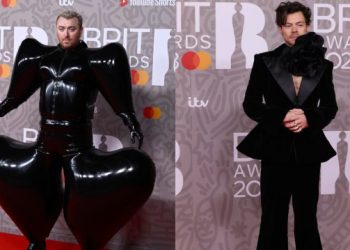 Roban cámara Sam Smith y Harry Styles en la alfombra de los Brit Awards