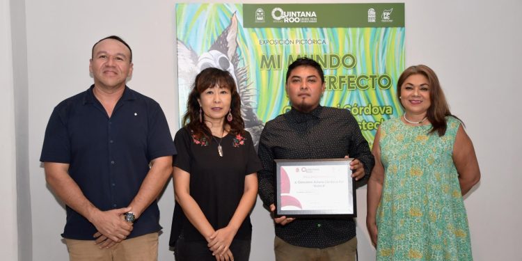 La FPMC inauguró la exposición pictórica “Mi Mundo Imperfecto”, del artista urbano Geovanni Córdova “Asteck”