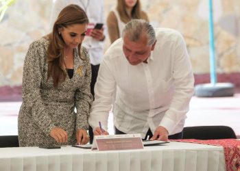 Mara Lezama firma convenios para fortalecer la construcción de la paz en Quintana Roo
