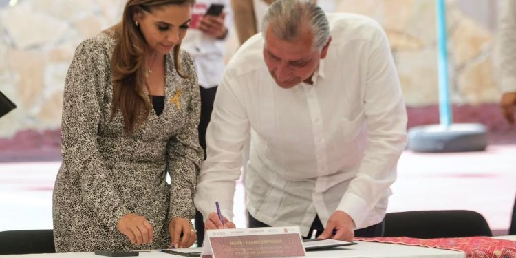 Mara Lezama firma convenios para fortalecer la construcción de la paz en Quintana Roo