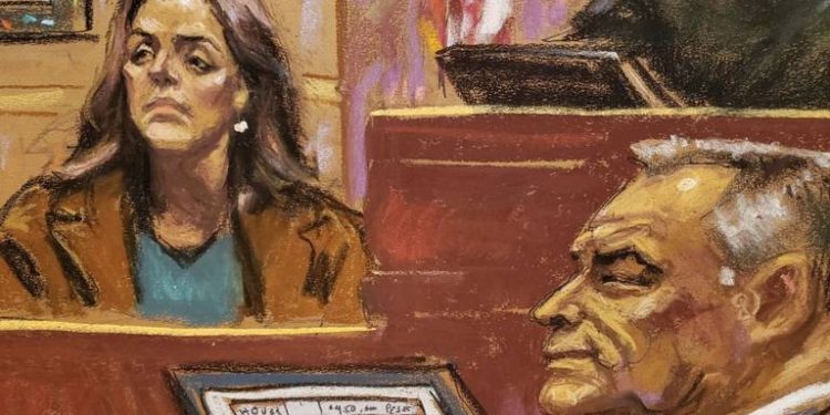 Linda Cristina habla a favor de su esposo García Luna ante el tribunal en Nueva York