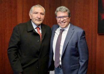 Adán Augusto López se reúne con Ricardo Monreal por asuntos de agenda legislativa