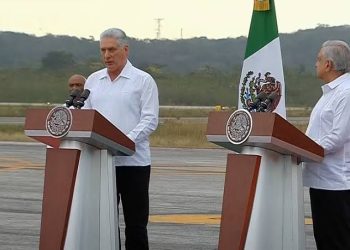 AMLO recibe en Campeche a Miguel Díaz-Canel