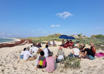 La FPMC abrió las puertas de Punta Sur para una meditación activa