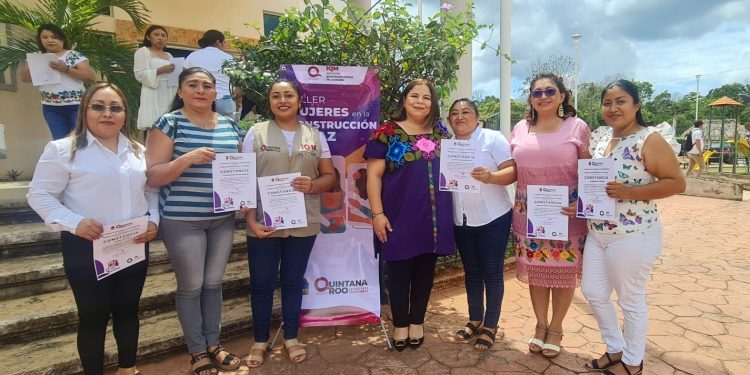 Todo un éxito el Taller “Mujeres en la Construcción de la Paz”, en el municipio José María Morelos