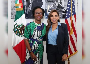Mara Lezama y Dorothy Nguttter fortalecen relación bilateral y labor conjunta