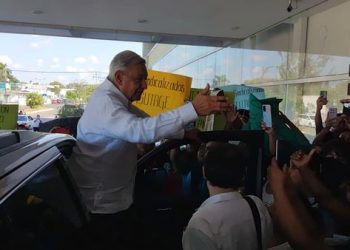 AMLO supervisa el avance del Tren Maya en Quintana Roo