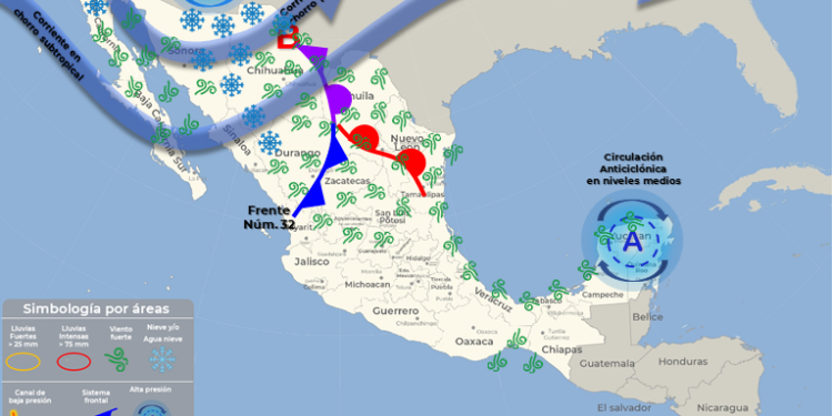 Pronostican cielo parcialmente nublado en el caribe mexicano