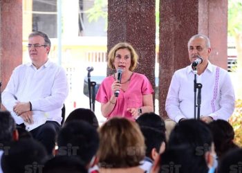 Beatriz Gutiérrez Müller se presentó en un evento público en Tabasco y dijo que nuestro presidente está muy bien