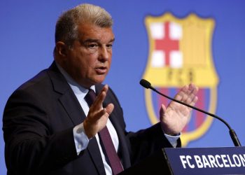 El presidente del Barcelona, Joan Laporta, negó que el club haya sido favorecido