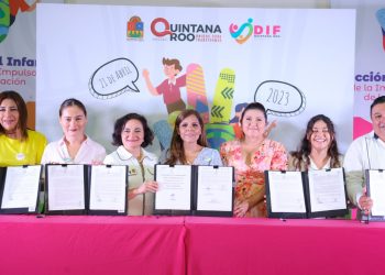Firma DIF Quintana Roo convenio con los 11 municipios de la entidad para la estrategia de alimentación y desarrollo comunitario