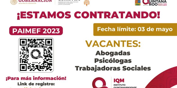 IQM convoca a profesionistas a participar en proceso de contratación para atender a mujeres en situación de violencia