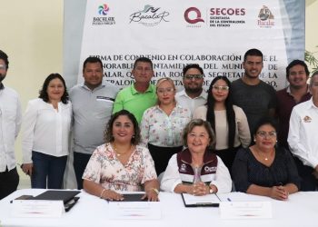 Firma SECOES convenio con Ayuntamiento de Bacalar en favor de la transparencia