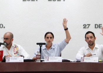 Autoriza Ana Paty Peralta colaboración con empresa Dianco para el destino final del sargazo
