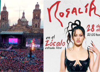La Rosalía dará concierto hoy en el Zócalo CDMX