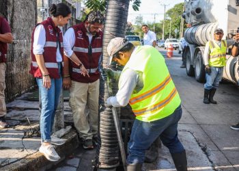 Supervisa Ana Paty Peralta trabajos de prevención ante lluvia