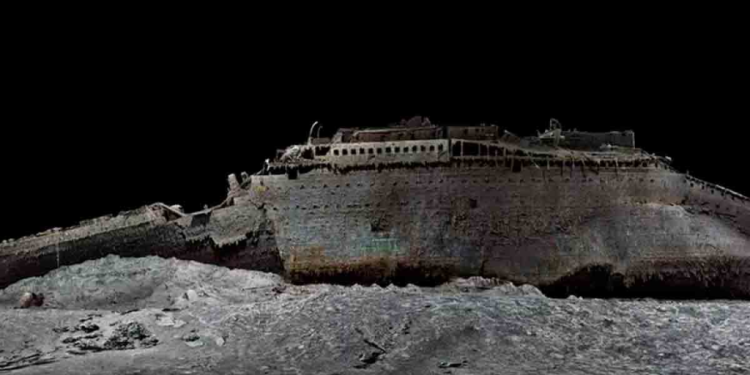 Revelan primer escaneo en 3D y de tamaño real del Titanic