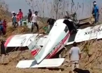 Desplome de avioneta en Cholula, Puebla