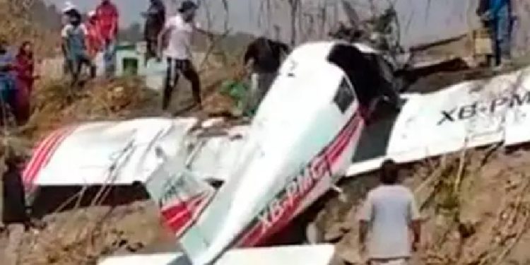 Desplome de avioneta en Cholula, Puebla