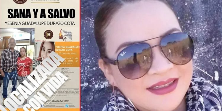Localizan con vida a Yesenia Durazo, integrante de madres buscadoras en Sonora