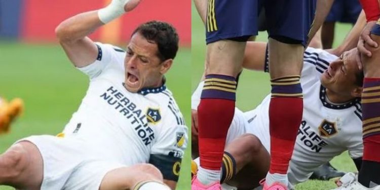 Javier ‘Chicharito’ Hernández sufrió dolorosa lesión en el partido del LA Galaxy vs. Real Salt Lake