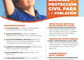 Refuerza protección civil recomendaciones por «onda de calor»