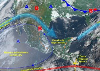 Prevén cielo nublado con tormentas dispersas en Quintana Roo