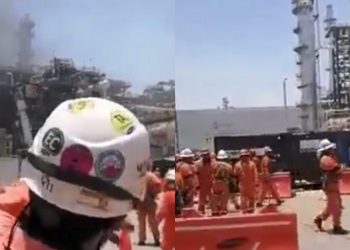 Explota pipa de la refinería Olmeca, Dos Bocas en Tabasco