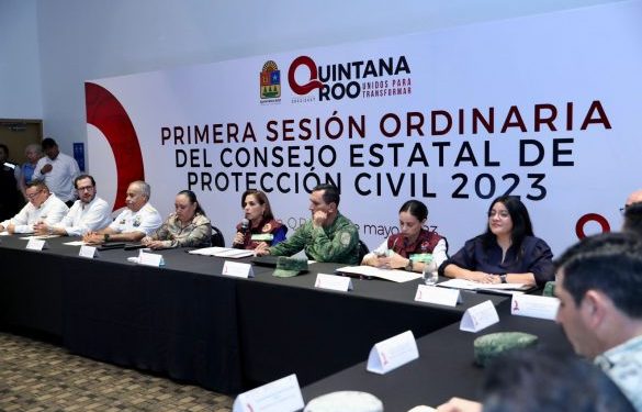 Preside Mara Lezama Consejo Estatal de Protección Civil y destaca cultura de prevención