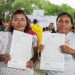 147 familias reciben escrituras de su propiedad en la Zona Continental de Isla Mujeres