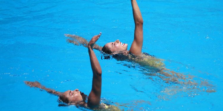 Mexicanas ganan medalla de oro en dueto libre de Natación Artística