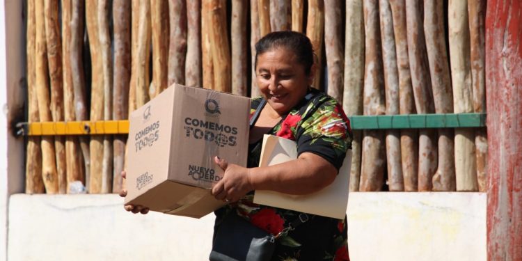 SEBIEN continuará con entregas de paquetes alimentarios para beneficiarias de ‘Mujer es Vida’
