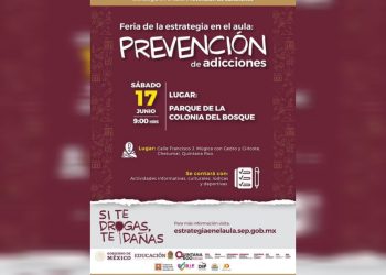 SEQ invita a la Feria de la Estrategia en el Aula “Si te Drogas te Dañas”