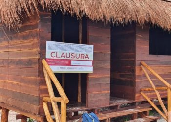 Clausuran construcción de cabañas en Holbox