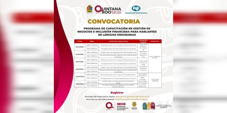 SEDE y NAFIN capacitarán en negocios a comunidades mayas