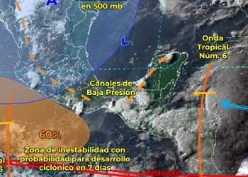 Prevén cielo nublado con lluvias puntuales muy fuertes en Quintana Roo