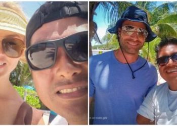 Angelique Boyer y Sebastián Rulli disfrutan sus vacaciones en Playa del Carmen