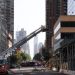 Se incendia y se desploma una Grúa en Nueva York dejando varios heridos